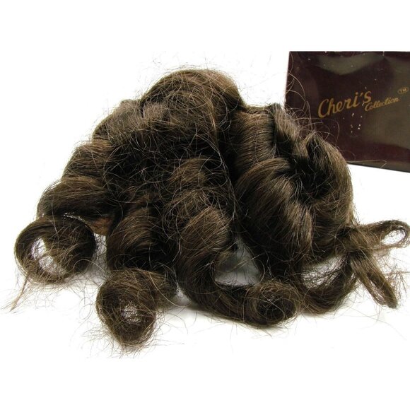 Doll Wig Judie Dark Brown Size 7 Ringlets Cheri's Collect Synthetic Fiber w/ Box - Picture 2 of 9
